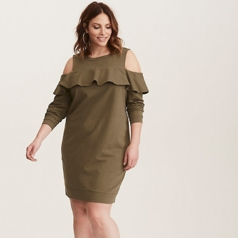 Torrid cold shoulder dress